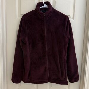 Lands’End Women’s Full-Zip Plush Fleece Jacket M